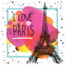 I Love Paris Sticker