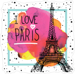 I Love Paris Sticker