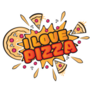 I Love Pizza, Pop Art Sticker