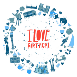 I Love Portugal Doodle Elements Sticker