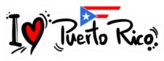 I Love Puerto Rico Sticker