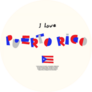 I Love Puerto Rico : World Flag Illustration Sticker