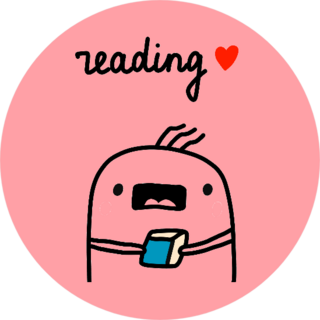 I Love Reading Cute Marshmallow Sticker