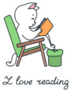 I Love Reading Doodle Illustration Of A Cat Sticker