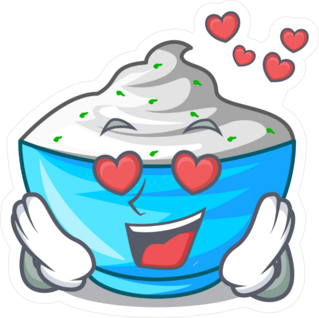 I Love Sour Cream Sticker