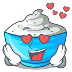 I Love Sour Cream Sticker