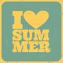 I Love Summer Grunge Sticker