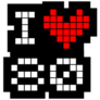 I Love The 80s 8-Bit Sticker