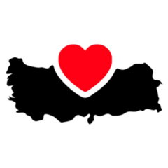 I Love Turkey, Turkey Map Sticker