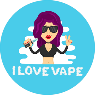 I Love Vape Girl Sticker
