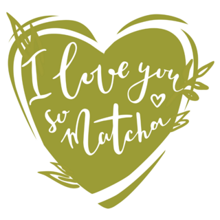 I Love You So Matcha Heart Sticker