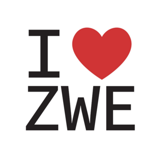 I Love Zimbabwe Typography Sticker
