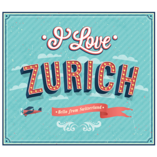 I Love Zurich - Switzerland Sticker