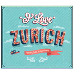 I Love Zurich - Switzerland Sticker