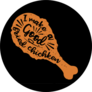 I Make A Good Fried Chicken Illustration In Black Sticker