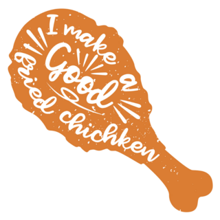 I Make A Good Fried Chicken Illustration Sticker