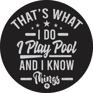 I Play Pool Sticker