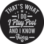 I Play Pool Sticker