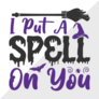 I Put a Spell On You Lettering Illustration Sticker