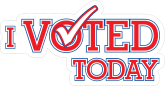 I Voted Today Die Cut Stickers