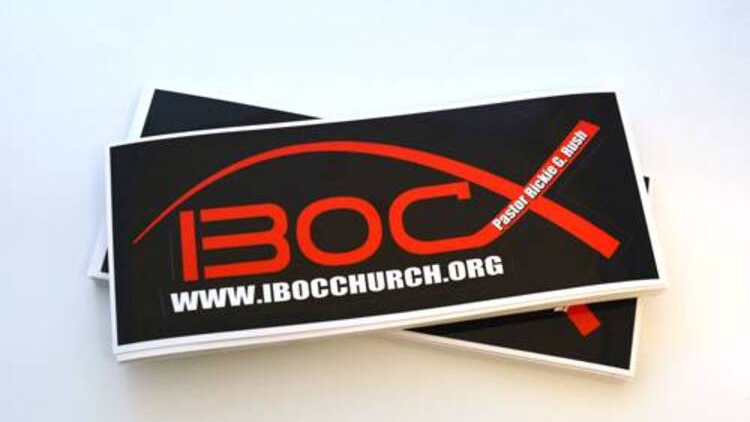 IBOC Church Custom Die Cut Stickers