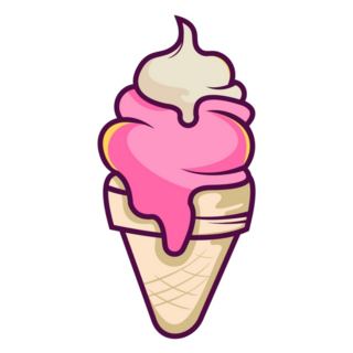 Ice Cream Cone Dessert Sticker