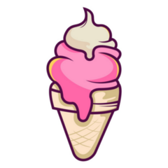 Ice Cream Cone Dessert Sticker