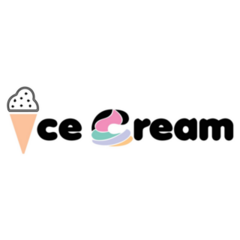 Ice Cream Logo Sticker