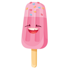 Ice Cream On Stick Smile Sticker