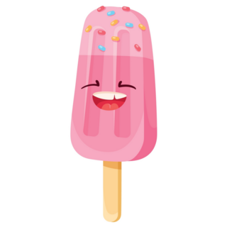 Ice Cream On Stick Smile Sticker
