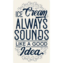 Ice Cream Sounds Good Sticker
