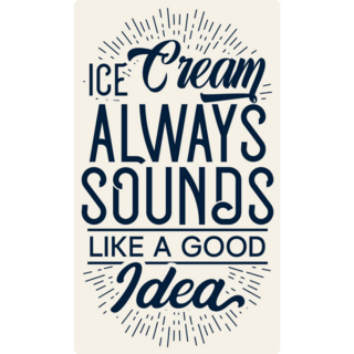 Ice Cream Sounds Good Sticker