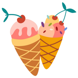 Ice Cream Summer Sweet Dessert Delicious Sticker