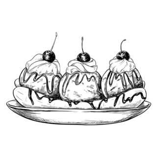 Ice Cream Sundae Dessert Food Sticker