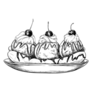 Ice Cream Sundae Dessert Food Sticker