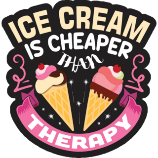 Ice Cream Therapy Sticker