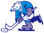 Ice Hockey Polar Bear Mascot Sticker