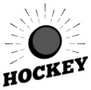 Ice Hockey Puck Sport Logo Sticker