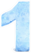 Ice Number 1 Sticker