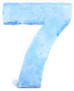 Ice Number 7 Sticker