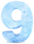 Ice Number 9 Sticker
