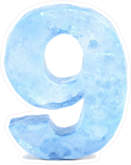 Ice Number 9 Sticker