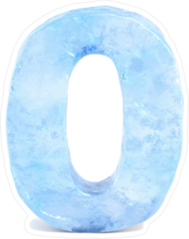 Ice Number Zero Sticker