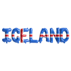 Iceland Balloons Sticker
