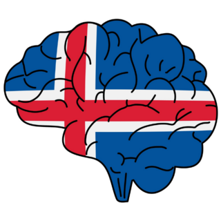 Iceland Brain Sticker
