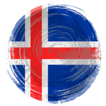 Iceland Circular Sticker