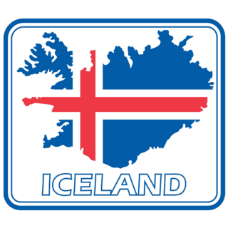 Iceland Country Emblem Sticker
