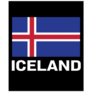 Iceland Flag Black Sticker
