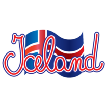 Iceland Flag & Text Sticker