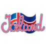Iceland Flag & Text Sticker